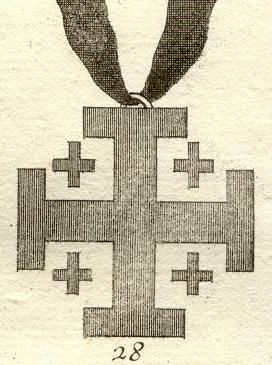 Insignia or the Order of the Holy Sepulchre